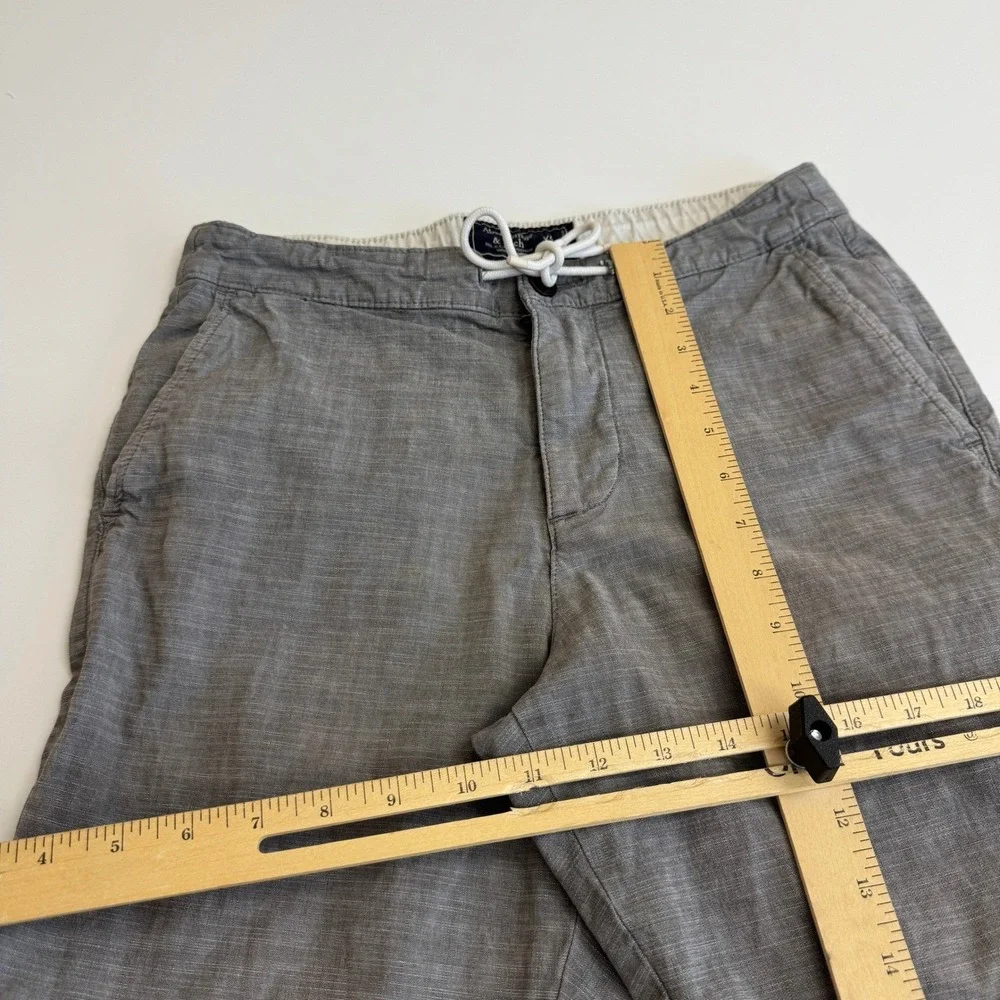 Abercrombie & Fitch Shorts Mens XS‎ Gray Casual Summer Beach Preppy
